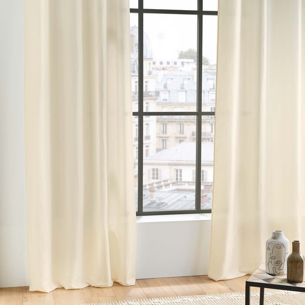 Bézs mikroszálas függöny 140x280 cm Absolu – douceur d'intérieur-image-2