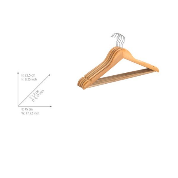 Fa vállfa szett 5 db-os Eco – Wenko-image-1