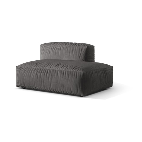 Szürke bársony kanapé modul (jobb oldali) Martina – Micadoni -image-1