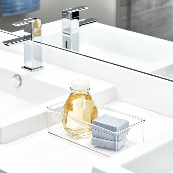 Átlátszó tárolódoboz, 11,9 x 24 x 8,1 cm - iDesign The Home Edit-image-1