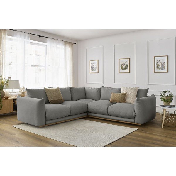 Szürke sarokkanapé Ernest – Bobochic Paris-image-1