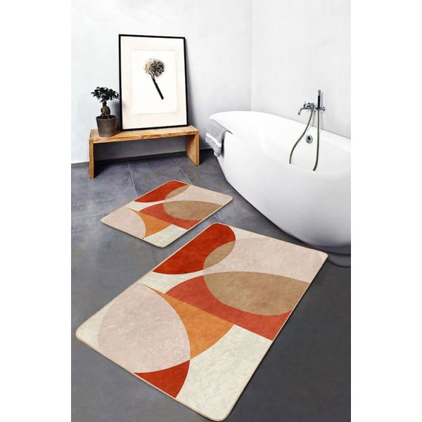 Bársony fürdőszobai kilépő szett 2 db-os 60x100 cm – Mila Home-image-1