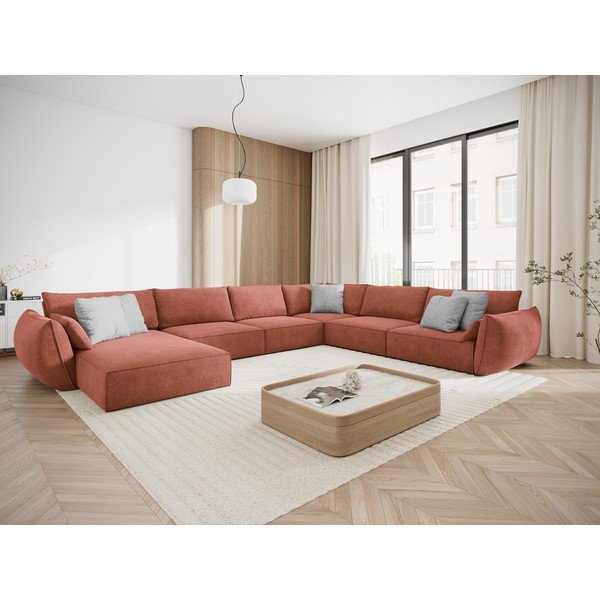 Piros sarokkanapé (jobb oldali) Vanda – Mazzini Sofas-image-1