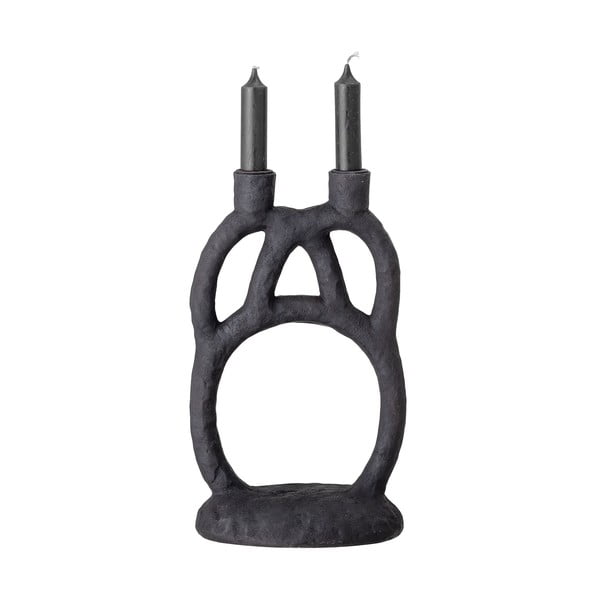 Ramina fekete gyertyatartó, magasság 29 cm - Bloomingville-image-2