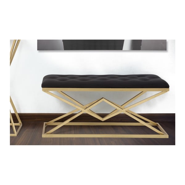 Piramid fekete-arany pad, 100 x 40 cm - Mauro Ferretti-image-2