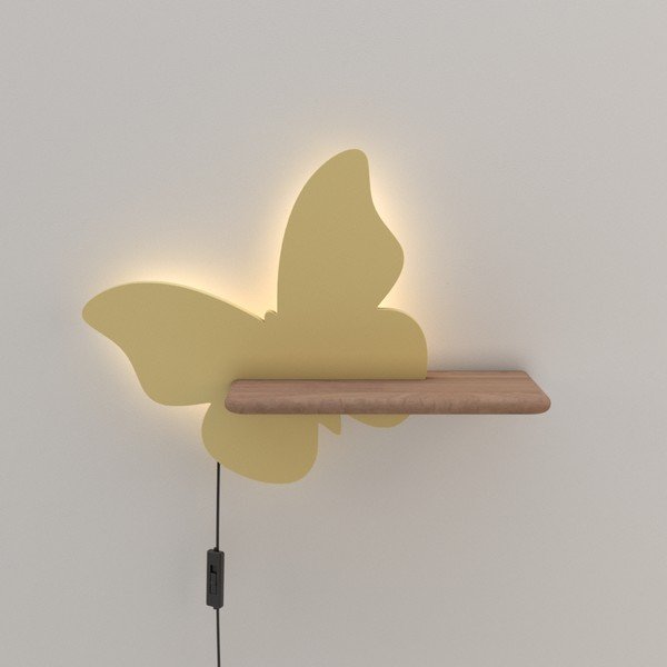 Sárga gyerek lámpa Butterfly – Candellux Lighting-image-1