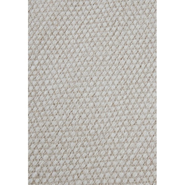 Krémszínű kézi szövésű gyapjúkeverék szőnyeg 80x150 cm Pradesh Natural White – Elle Decoration-image-4