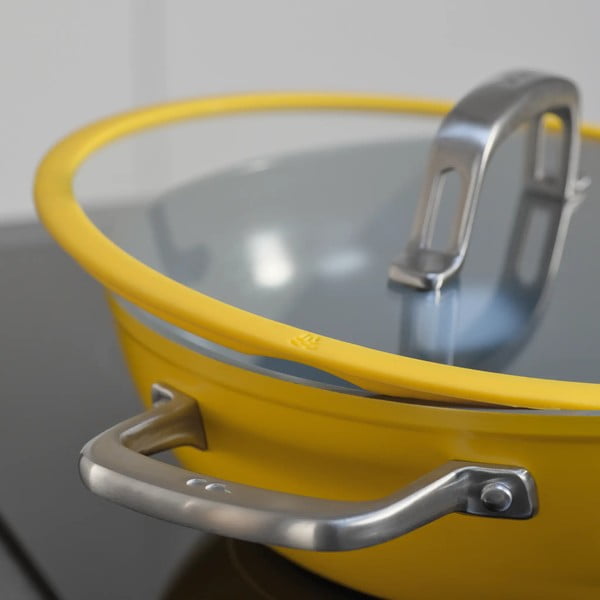 Wok serpenyő fedővel-kerámia felülettel ø 28 cm Meda 3.0 – FABINI-image-2