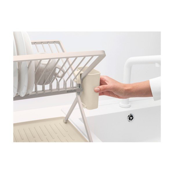 Bézs fém kétszintes edényszárító 37x33 cm – Brabantia-image-3
