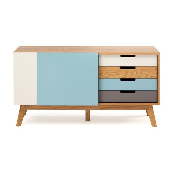 Chaser komód kék részletekkel - Woodman-image-2