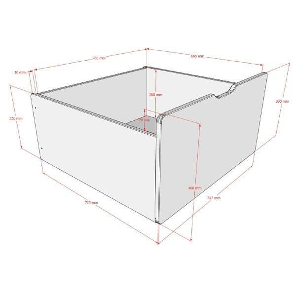 Fehér gyerekágy kiegészítő Primo – Vipack-image-2