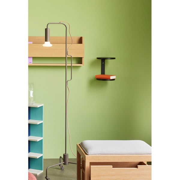 Fekete többszintes fali polc 25,5 cm Oto – Hübsch-image-1