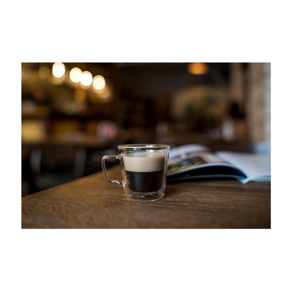 Üveg duplafalú eszpresszó bögre szett 2 db-os 80 ml Diva – Vialli Design-image-4