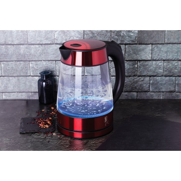 Piros vízforraló 1,7 l Burgundy Metallic Line - BerlingerHaus-image-1