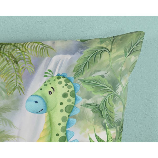 Zöld egyszemélyes-hosszabbított pamut gyerek ágyneműhuzat 140x220 cm Dani – Good Morning-image-3