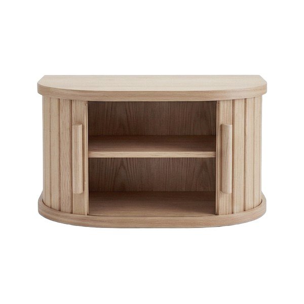 Világos natúr színű függő éjjeliszekrény tölgyfa dekorral Meta – Unique Furniture-image-2