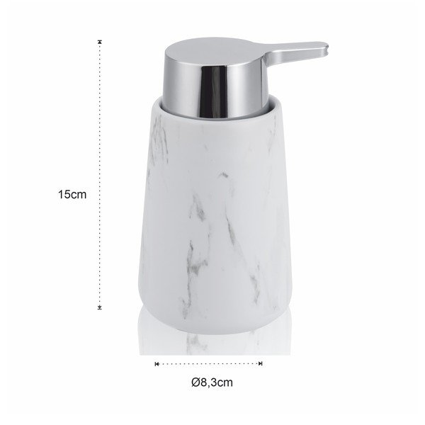 Fehér kerámia szappanadagoló 200 ml Marble - Tomasucci-image-1