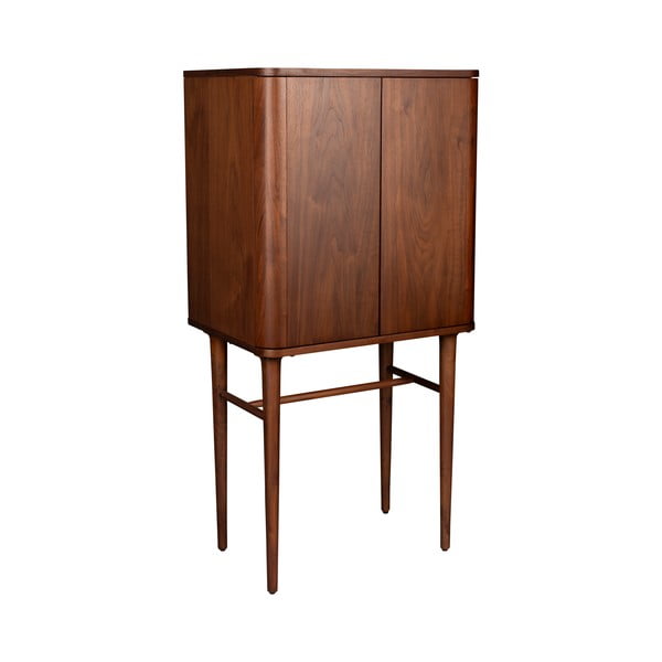 Barna szekrény tolóajtóval diófa dekorral 62x125x45 cm Morrison – Dutchbone-image-2