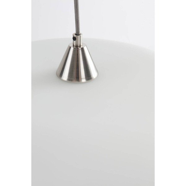 Fehér-matt ezüstszínű opálüveg függőlámpa ø 43 cm Thalia – Jotex-image-2