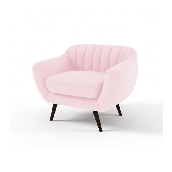 Kennet pasztell rózsaszín fotel - Vivonita