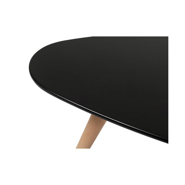 Fly fekete dohányzóasztal bükkfa lábakkal, 116 x 66 cm - Furnhouse-image-3