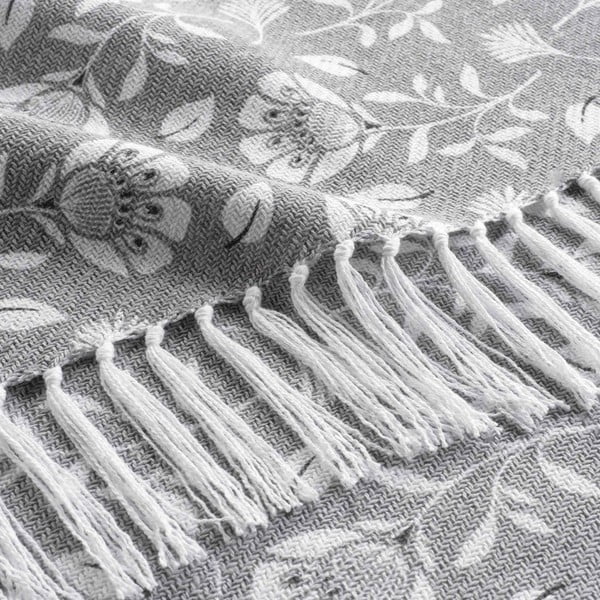 Szürke takaró 125x150 cm Flavie – douceur d'intérieur-image-1