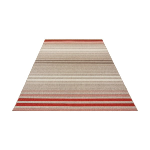 Paros piros-krémszínű kültéri szőnyeg, 160 x 230 cm - NORTHRUGS-image-1