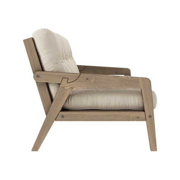 Bézs kinyitható kanapé 204 cm Grab - Karup Design-image-4