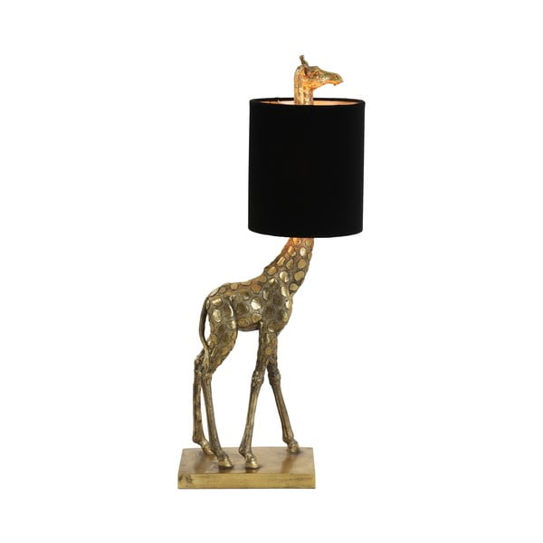 Fekete-bronzszínű asztali lámpa (magasság 61 cm) Giraffe – Light & Living
