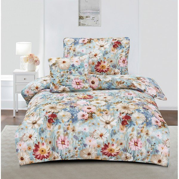 Egyszemélyes háromrészes mikroszatén ágyneműhuzat 140x200 cm Rachel – My House-image-1