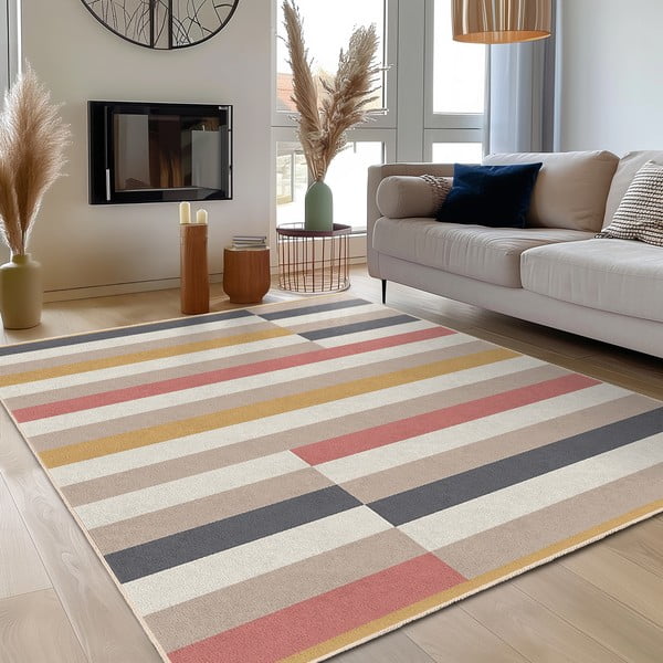 Mosható szőnyeg 120x180 cm Rosy Bandas – Mila Home-image-3