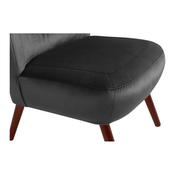 Sari Velvet antracit szürke fotel - Max Winzer-image-3