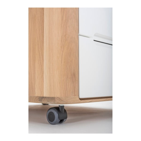 Ena fiókos elem tömör tölgyfa szerkezettel - Gazzda-image-3