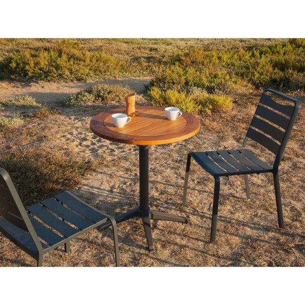 Alumínium kerek kerti étkezőasztal ø 68 cm Spring – Ezeis-image-1