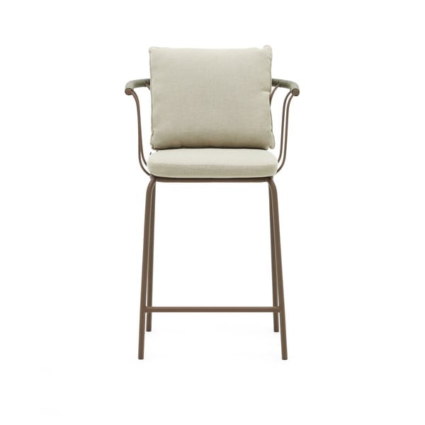 Világoszöld kerti bárszék Salguer – Kave Home-image-1