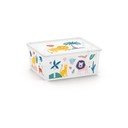Fehér műanyag gyerek tárolódoboz 40x34x17 cm C Box Style – KIS