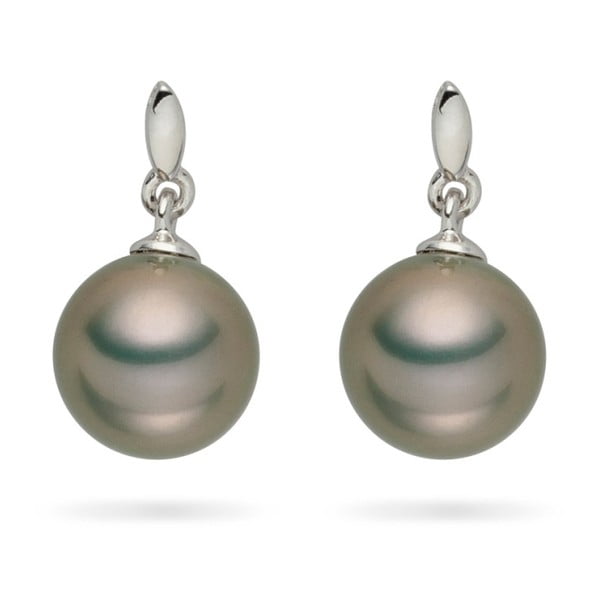 Romance világosszürke gyöngy fülbevaló, 1,8 cm - Pearls of London