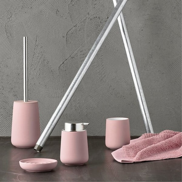 Nova rózsaszín porcelán fogkefetartó pohár - Zone-image-2