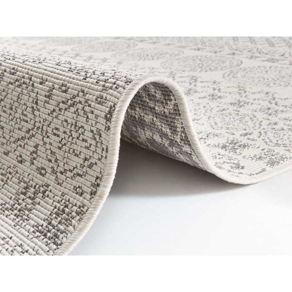 Circle szürke-fehér kültéri szőnyeg, 80x150 cm - Ragami-image-1