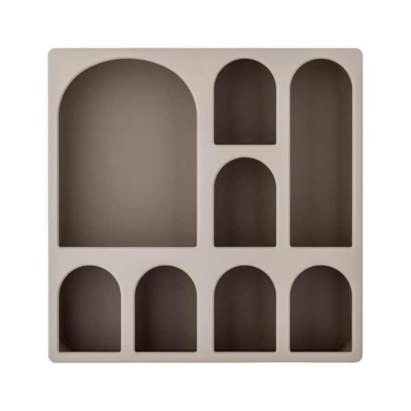 Szürkésbézs többszintes fali polc 48 cm Graphia – Bloomingville