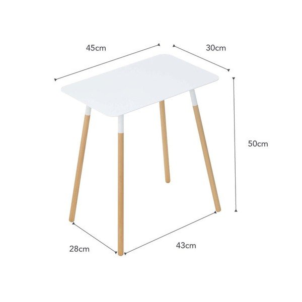 Fém tárolóasztal 30x45 cm Plain – YAMAZAKI-image-3