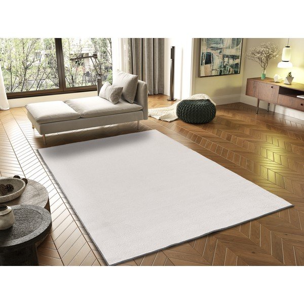 Krémszínű mikroszálas szőnyeg 160x220 cm Coraline Liso – Universal-image-1
