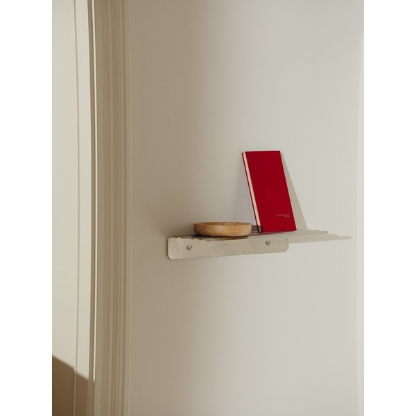 Ezüstszínű fém fali polc 50 cm Olbi – noo.ma-image-1