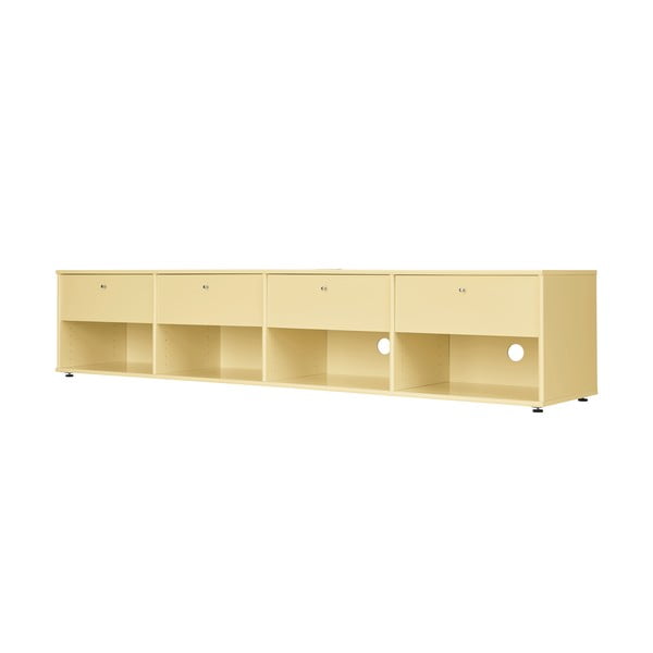Világossárga TV-állvány 214x45 cm Mistral – Hammel Furniture-image-1