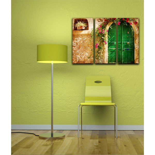 Zöld ajtó 3 részes kép-image-1