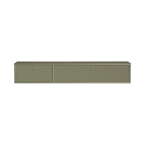 Khaki TV-állvány 136x22x32,5 cm Mistral – Hammel Furniture