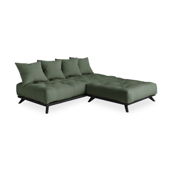 Senza Black/Olive Green kanapé - Karup Design-image-3