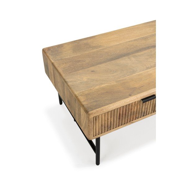 Natúr színű mangófa dohányzóasztal 60x120 cm Mundra – MOME-image-3