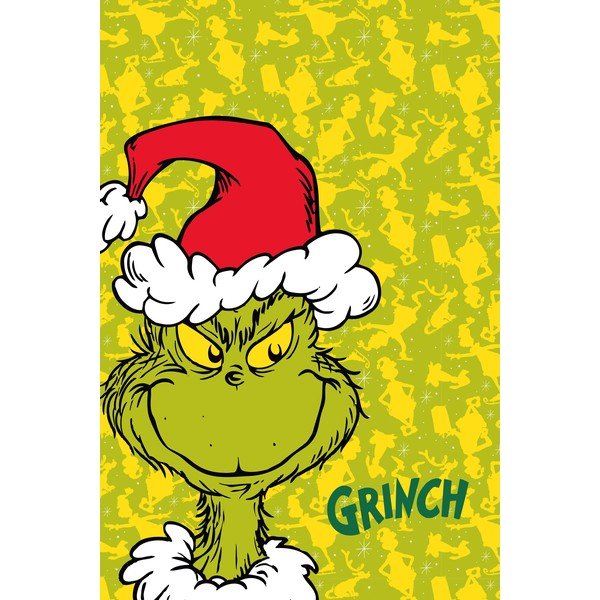 Zöld fleece gyerek takaró 100x150 cm Grinch – Jerry Fabrics