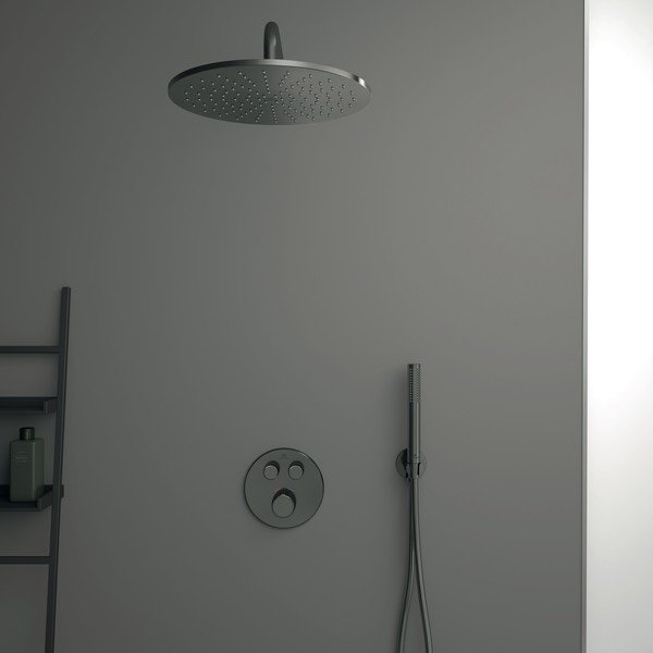 Fényes ezüstszínű fém fej feletti zuhanyfej IdealRain – Ideal Standard-image-3